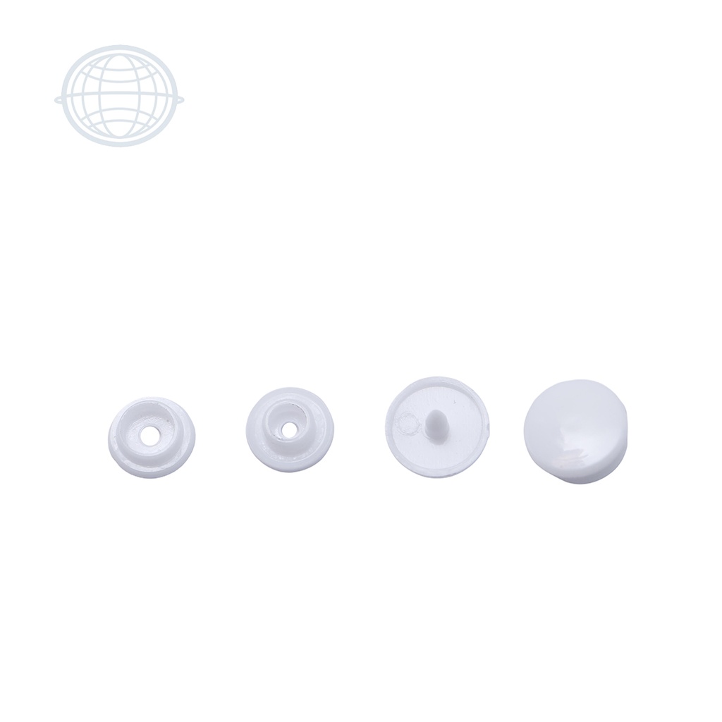 [BP10-BL-CH] Broche Plástico 10mm (Blanco, Sin marca)