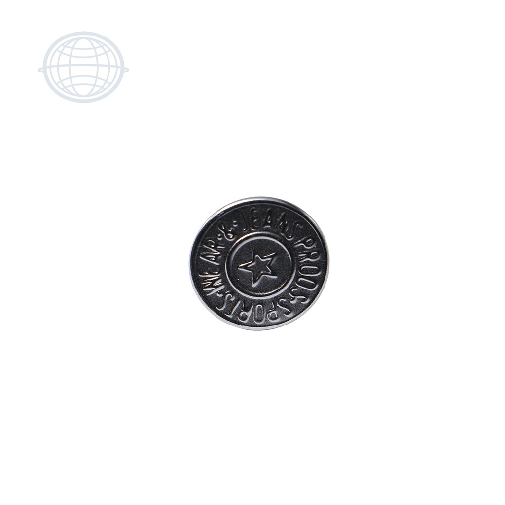Botón Jeans Reforzado 17mm Grabado 