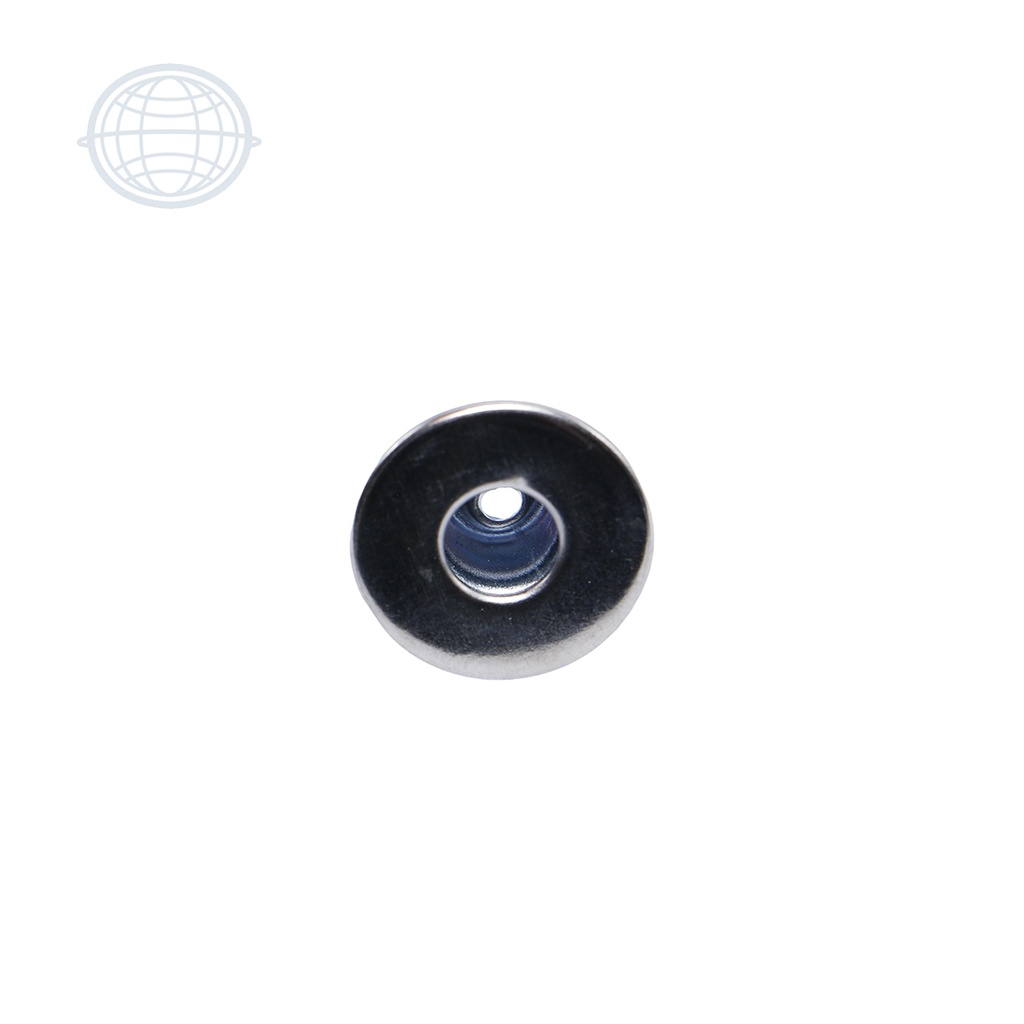 [BP02427-NI-KR] Botón Jeans Reforzado Perforado 17mm Liso (Niquel)