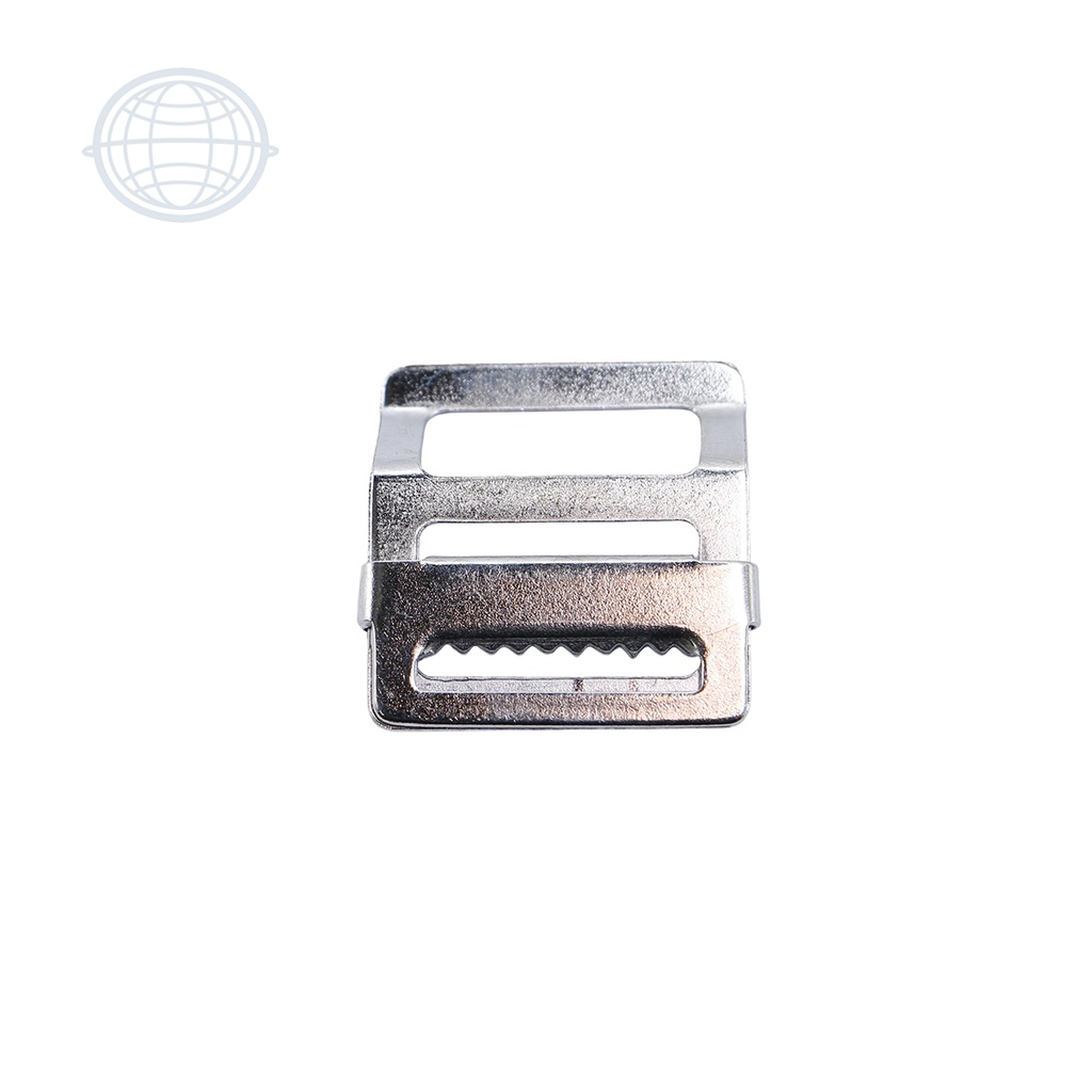 [CORRECD25-NI-MT] Hebilla Tres Pasos 25mm Con Dientes (Niquel)