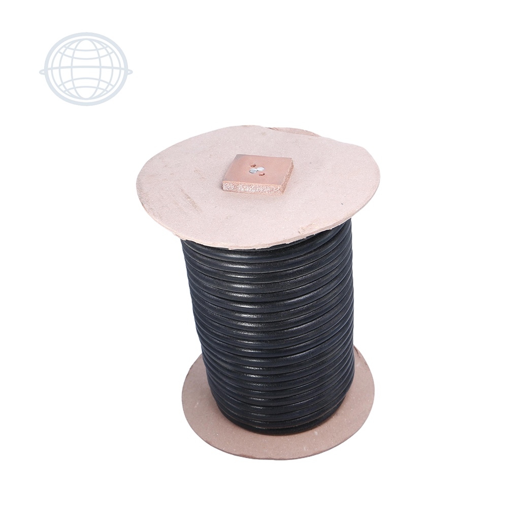 [BANDA6-NE-DO] Banda de Piel 6mm Redonda (Negro)