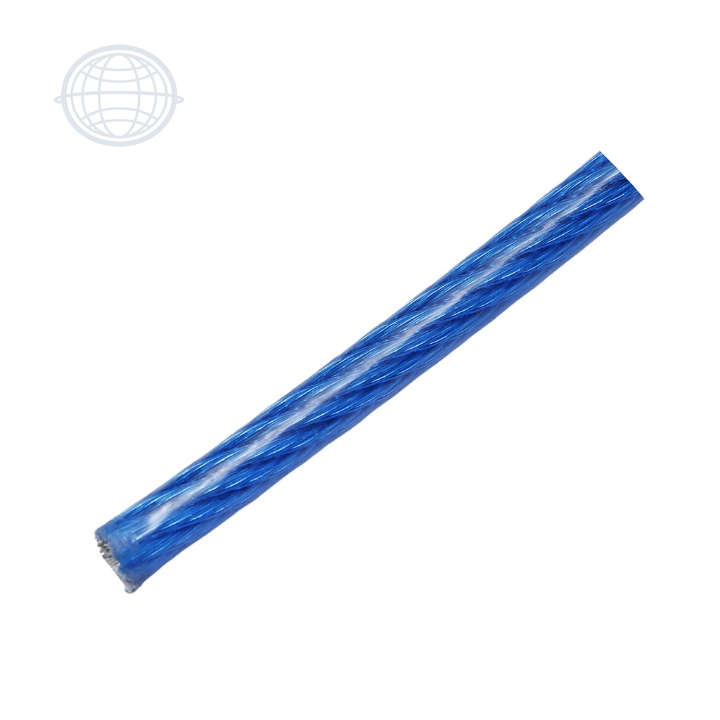 [CABLE4-RE-OB] Cable de Acero Trenzado y Forrado 1/4'' (Azul Rey)