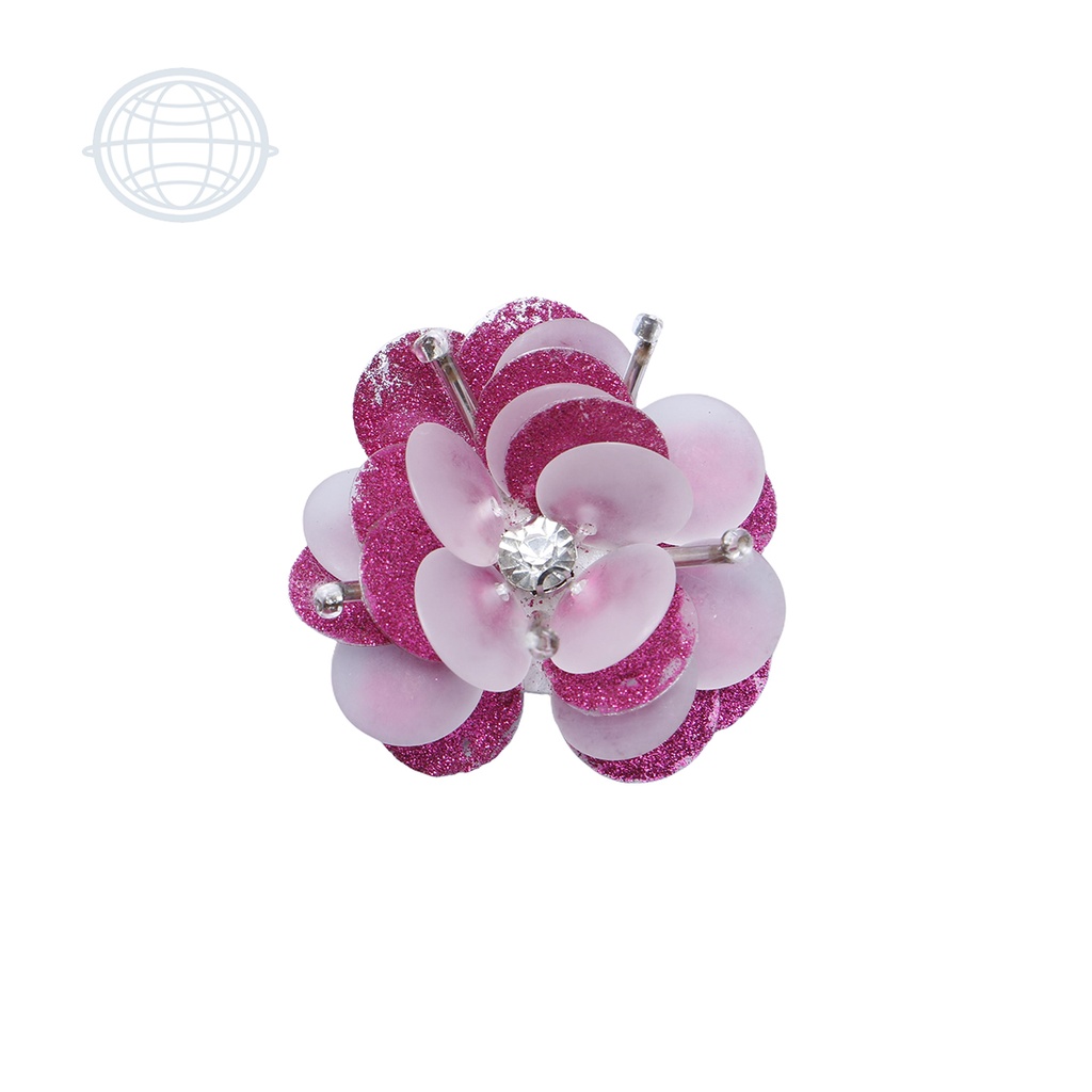 Flor Diamantada Rosa