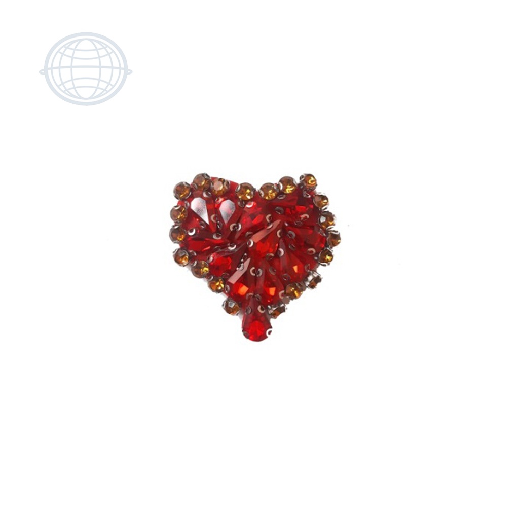 Corazón Mediano con Gota Rojo