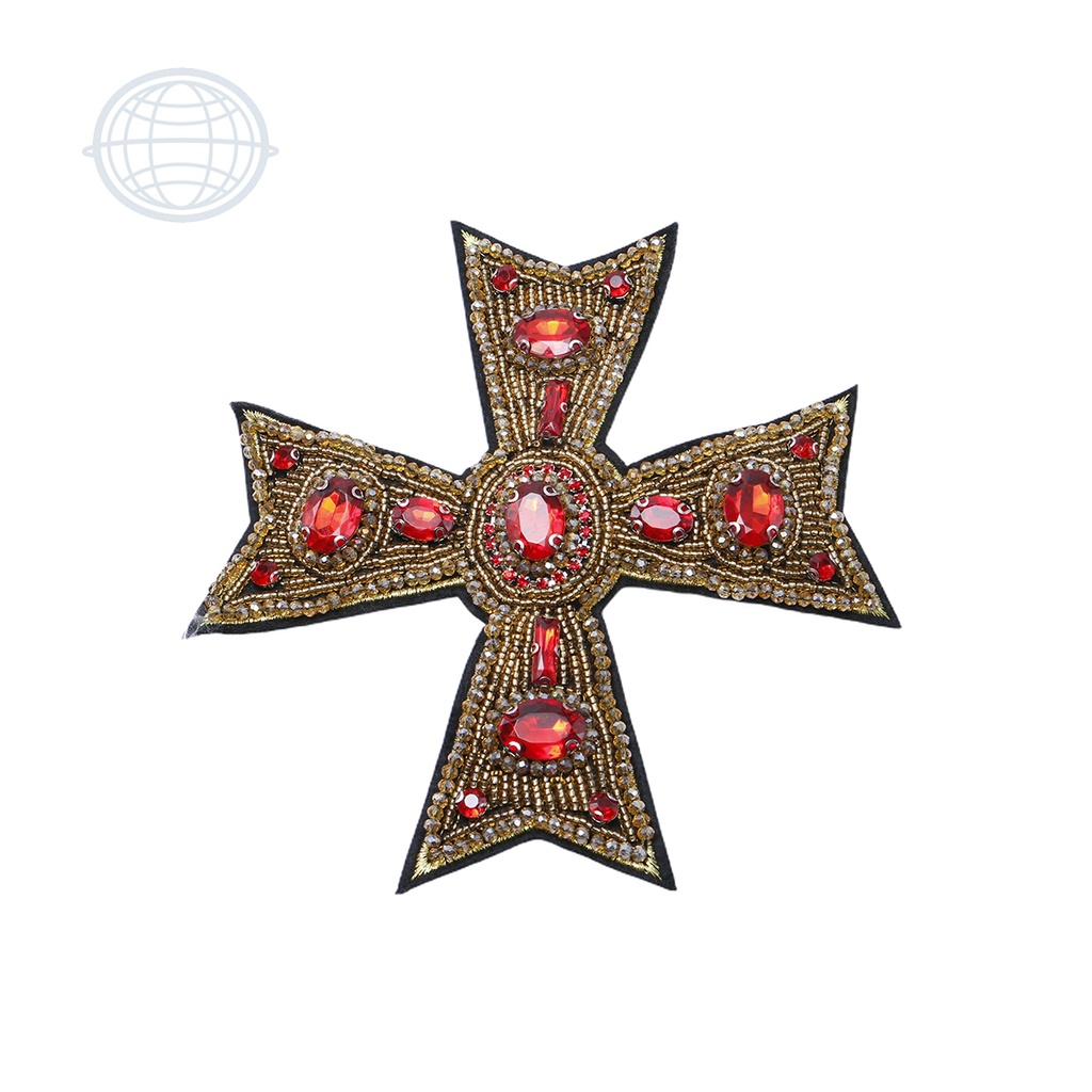 Cruz Dorada con Rojo