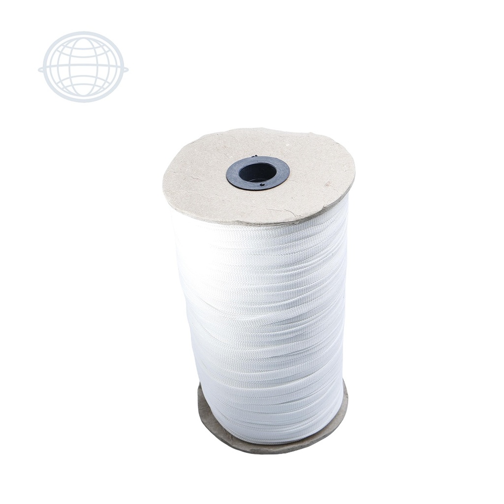 [ROTAXT9-BL-SM] Cinta para Gafete 9mm Tubular (Blanco)