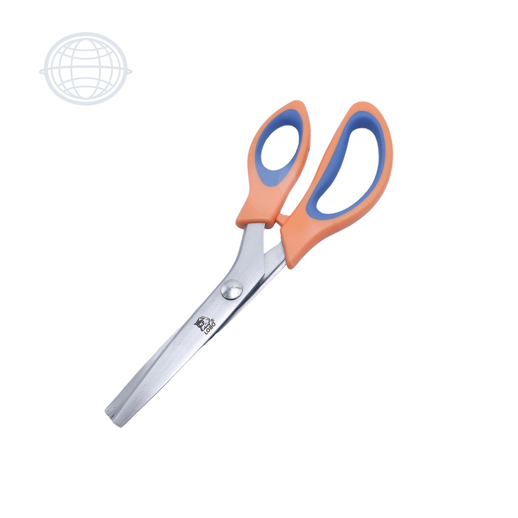 [128022-S-MI] Tijera Lobo Zig Zag 9.5''