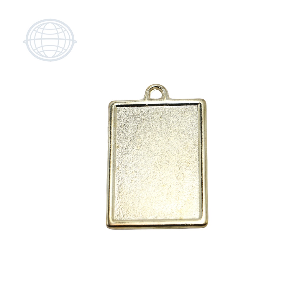 [PL163-LA-FR] Placa Rectangular Grande con Marco Grueso #163 (Latón)