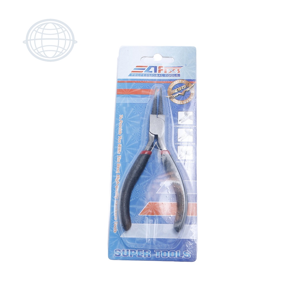 Pinza Punta Redonda Engarce con Blíster 4.5"