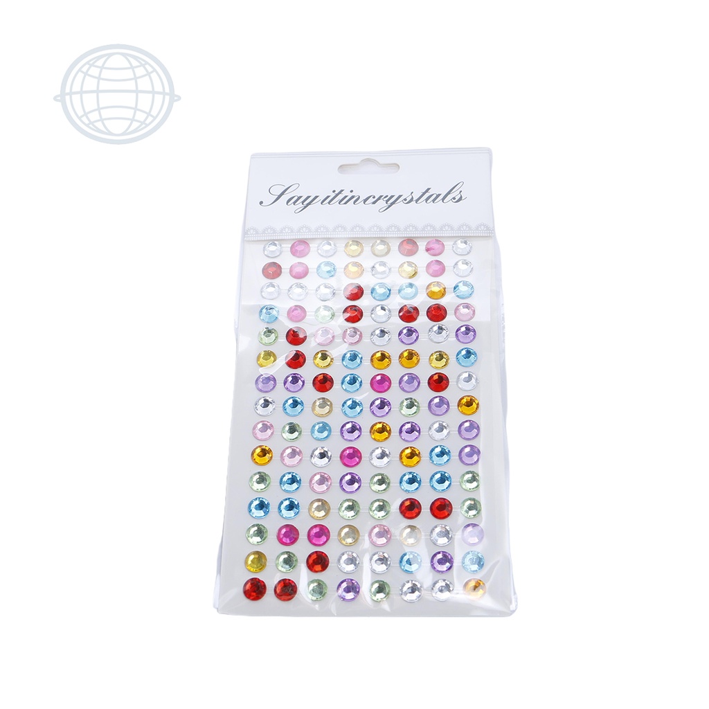 [PEG0004-SU-SM] Sticker Piedra Redonda 8mm (12 planillas) (Surtido)