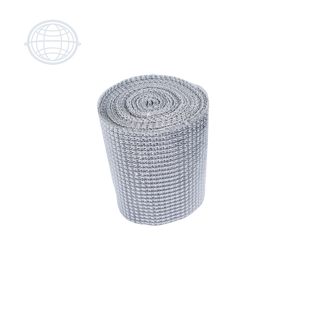 [STP0001-PL-SM] Strass Imitación Piedra 11.5cmx9.1m (Niquel)