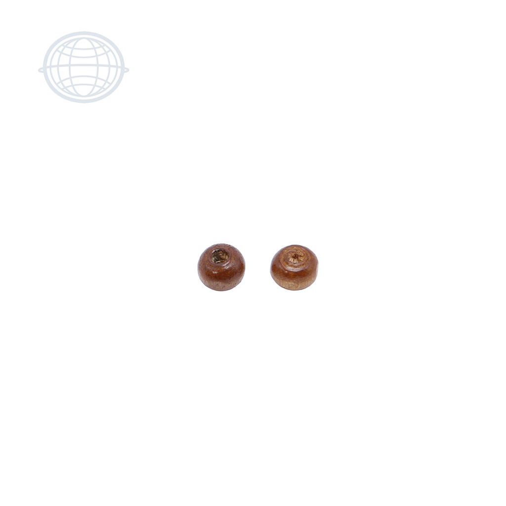[AP7026-CF-EN] Bellota Madera Esfera 3x4mm (40,000pz/kg) (Café)