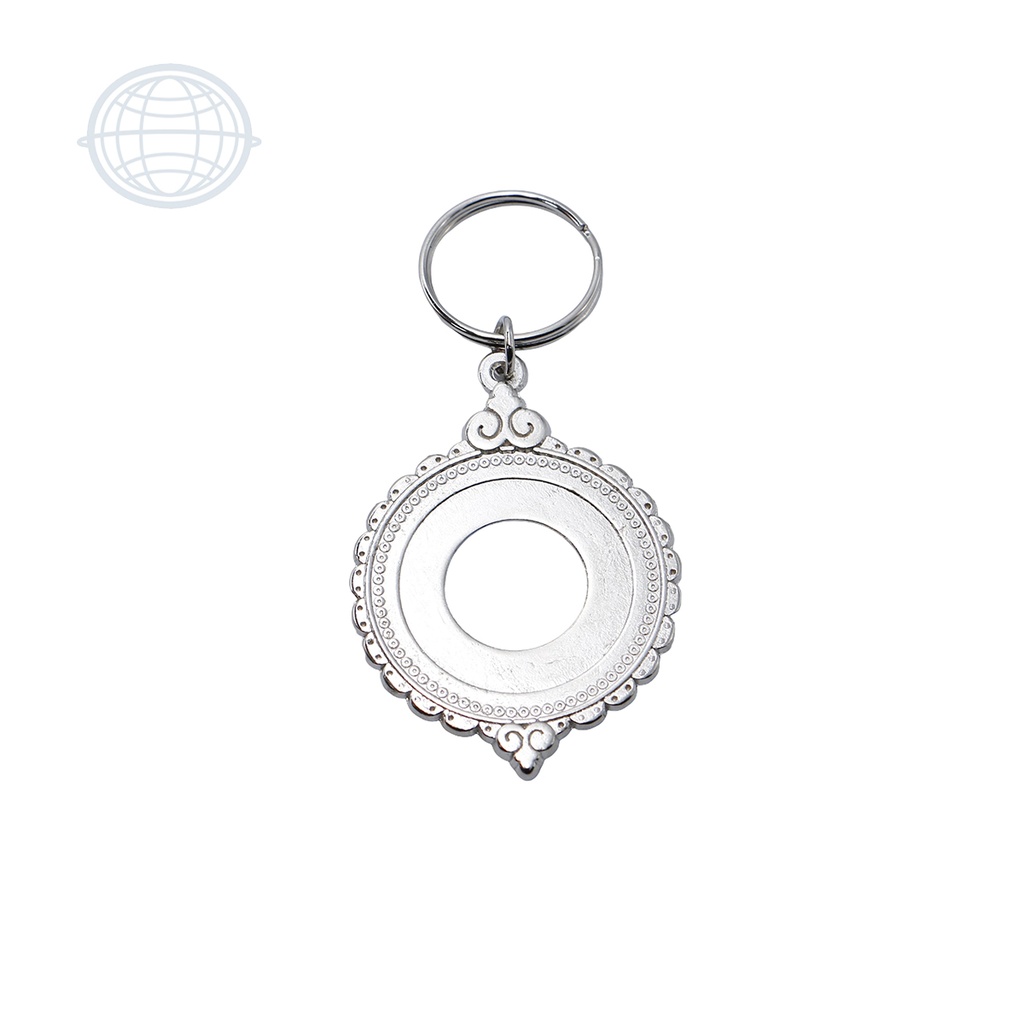 [LL629-NI-SM] Llavero Religioso Redondo Adornado