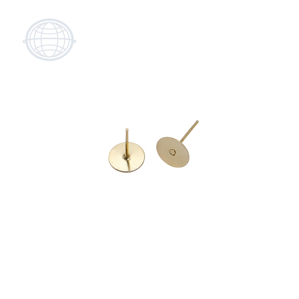 [AC1087-NI-SM] Topo Puya Plano 8mm (1000pz) (Niquel)