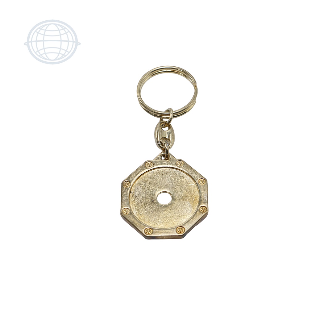 [LL661-LA-SM] Llavero Redondo #661 (Latón)
