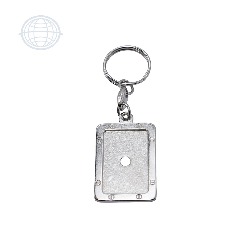 [LL664-NI-SM] Llavero Rectangular #664 (Niquel)