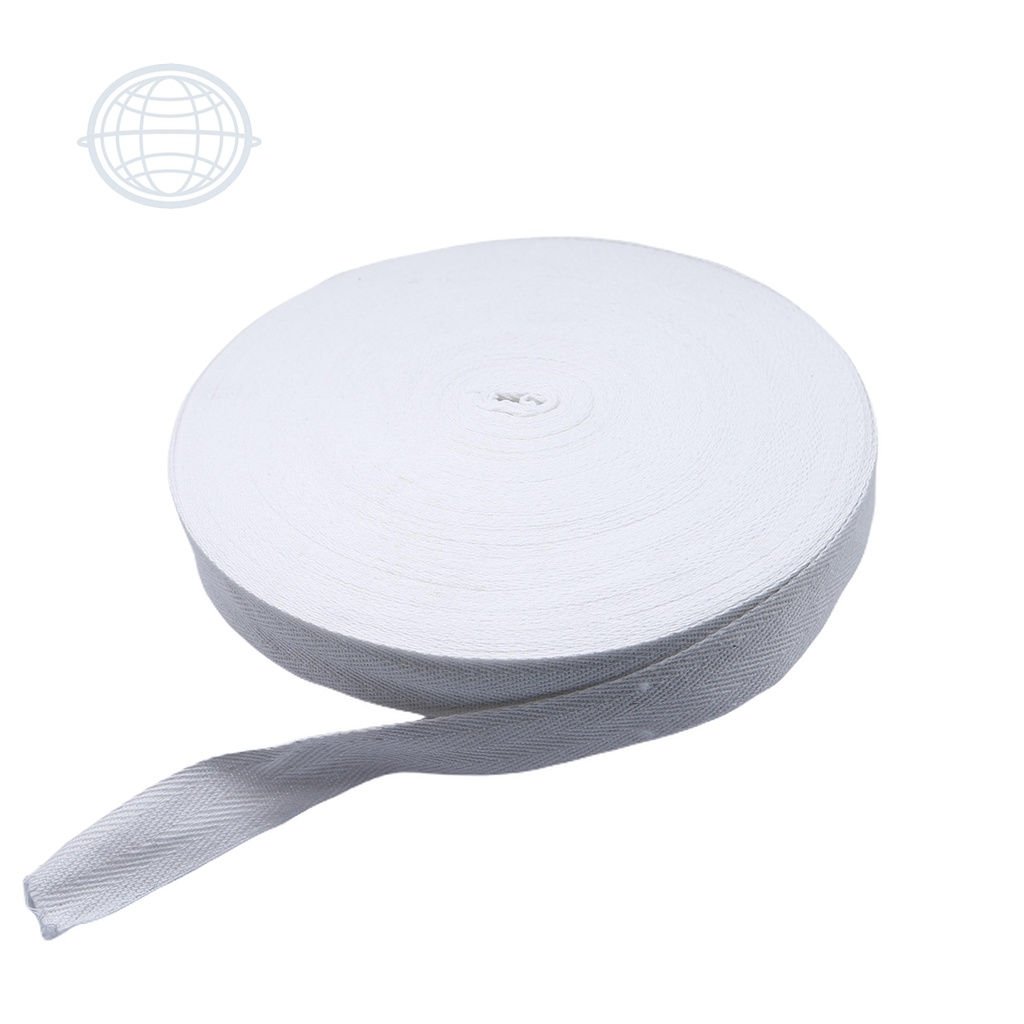 [PALMITA25-BL-CH] Cinta Algodón Palmita 25mm (Blanco)
