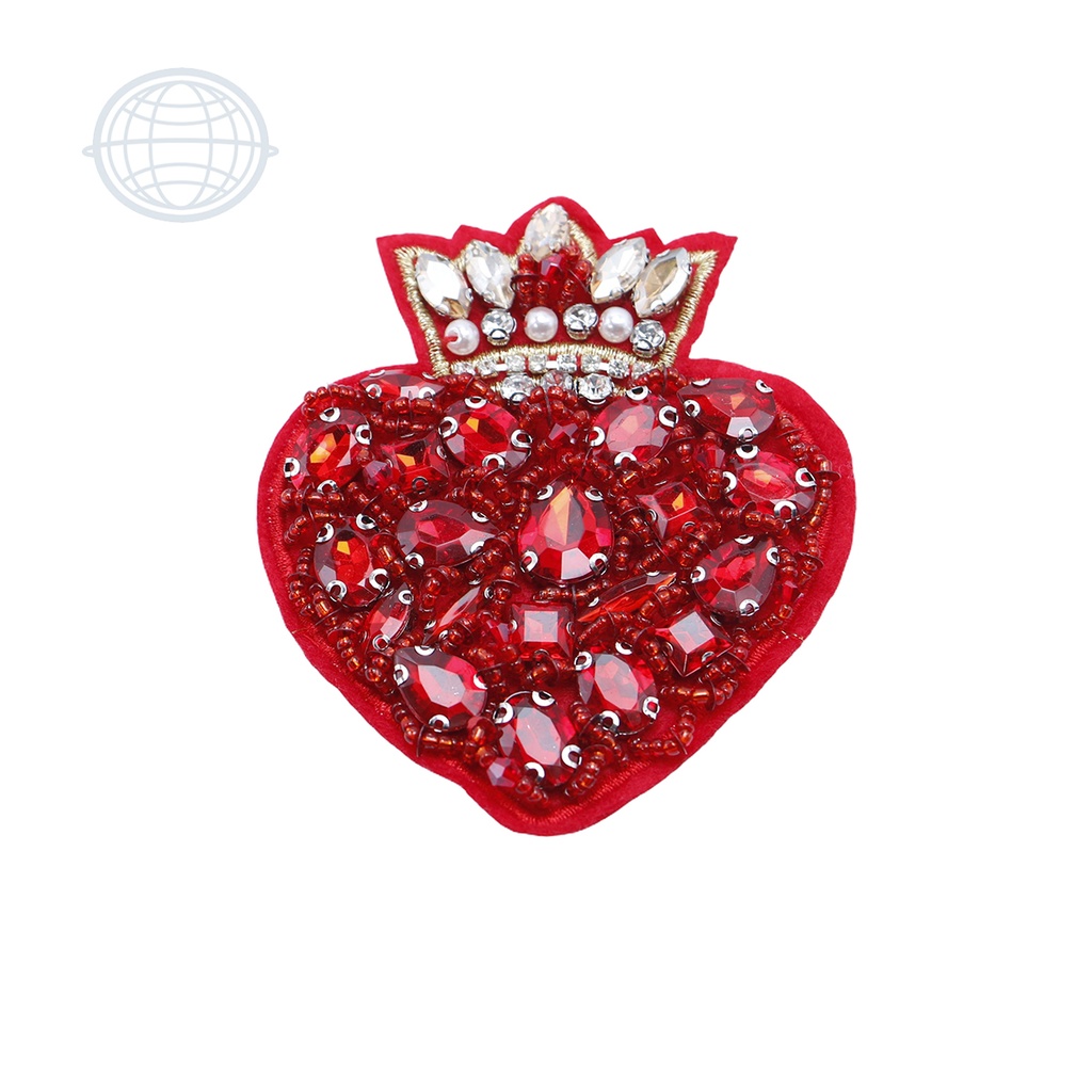 Corazón Corona Dorada