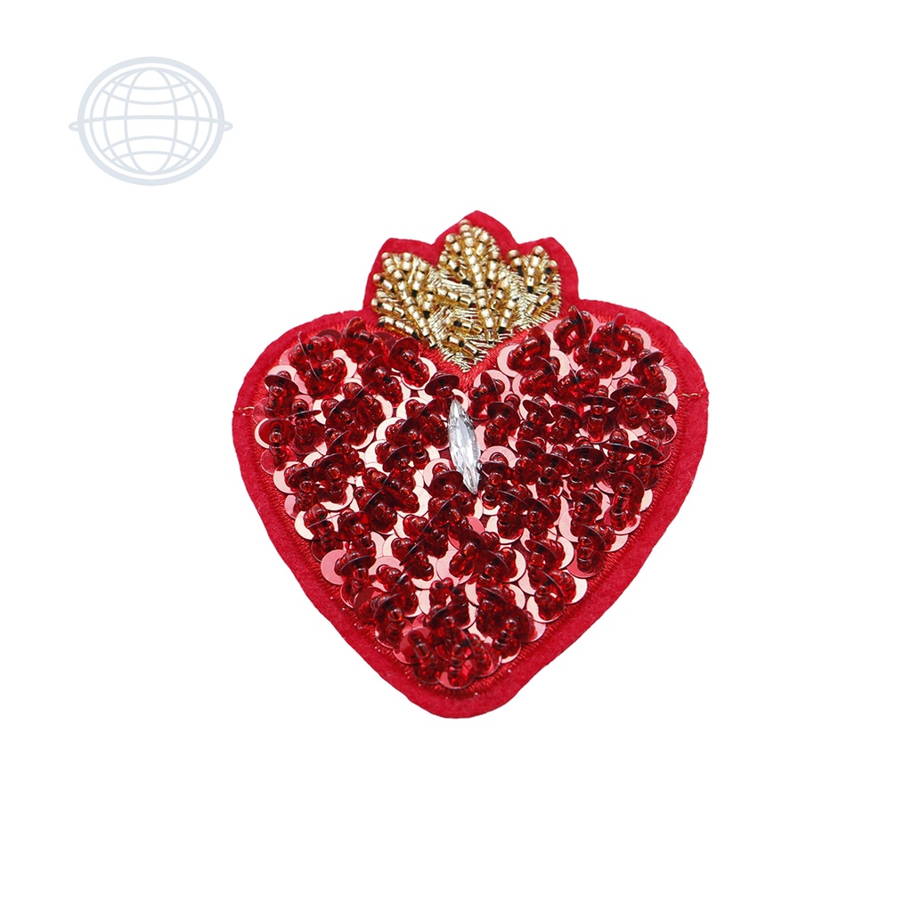 Corazón con Espiga Dorada 