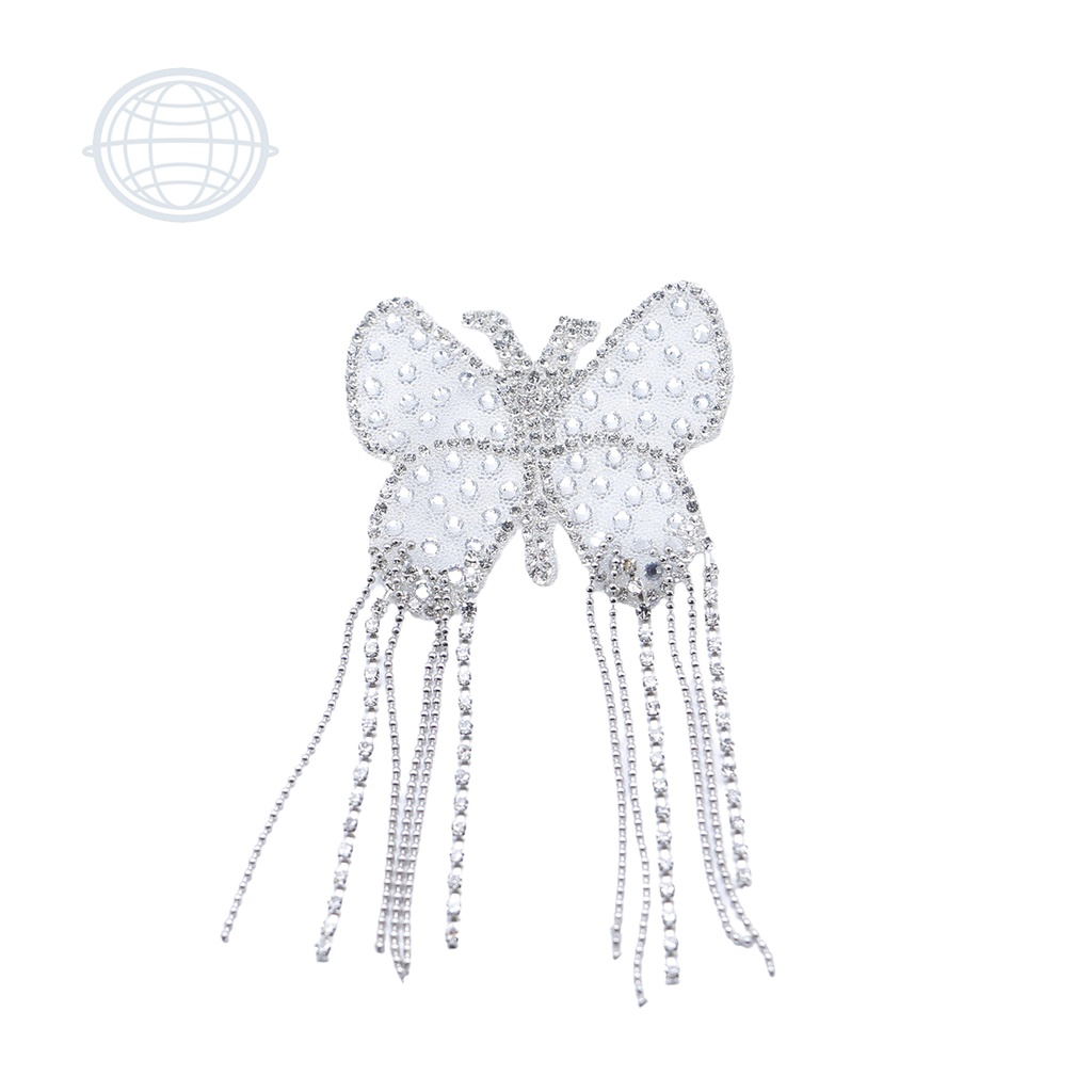 Mariposa con Piedra Plata