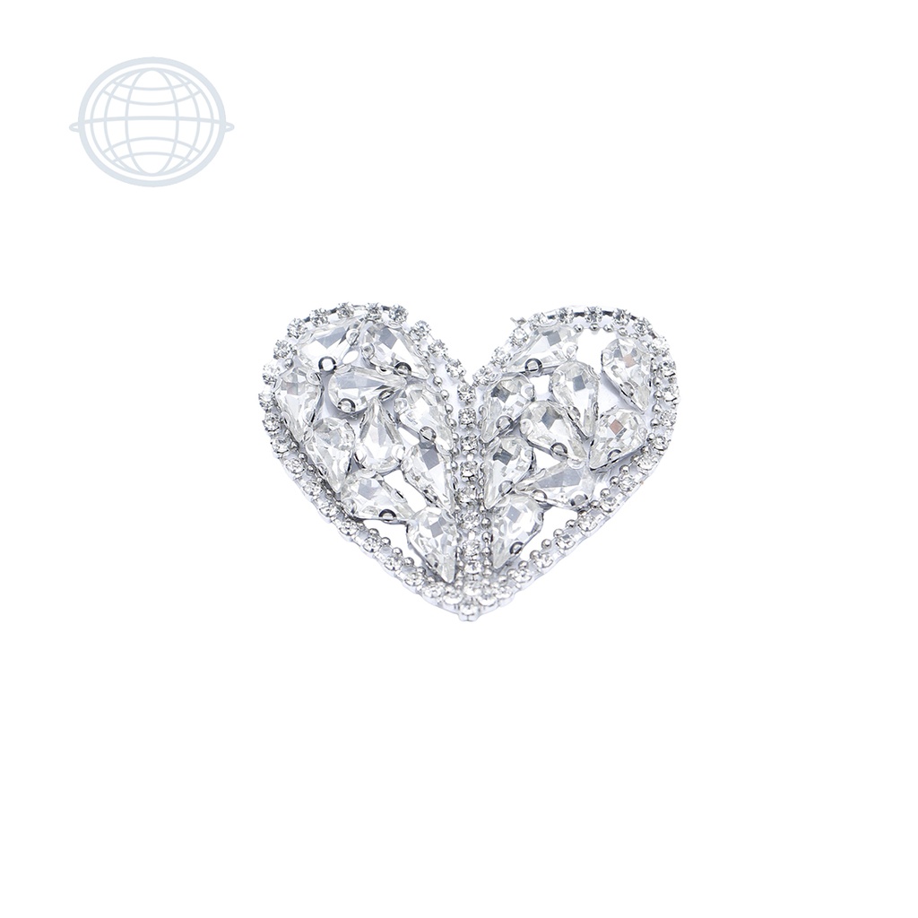 Corazón con Piedra Plata 