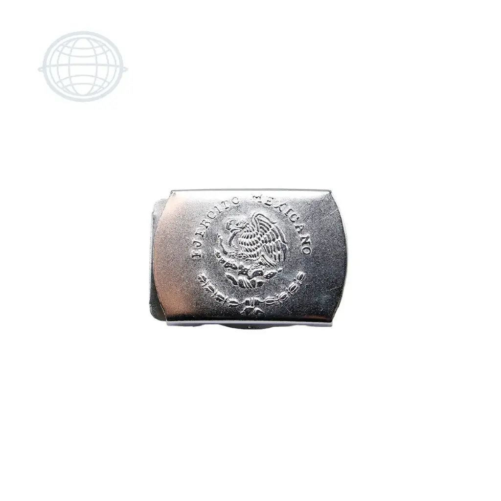 [MILITE32P-NI-SM] Hebilla Militar Escudo 32mm con Puntera Pulida