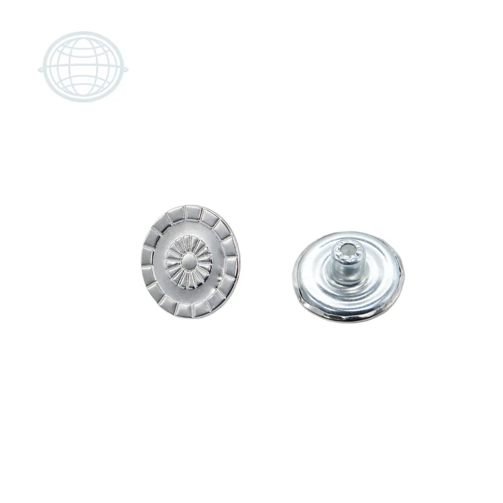 [BP00830-NI-SM] Botón Jeans 17mm Flor