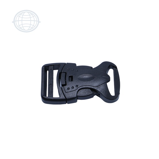 [SAMSO253S-NE-JI] Hebilla Tres Seguros 25mm Acetal