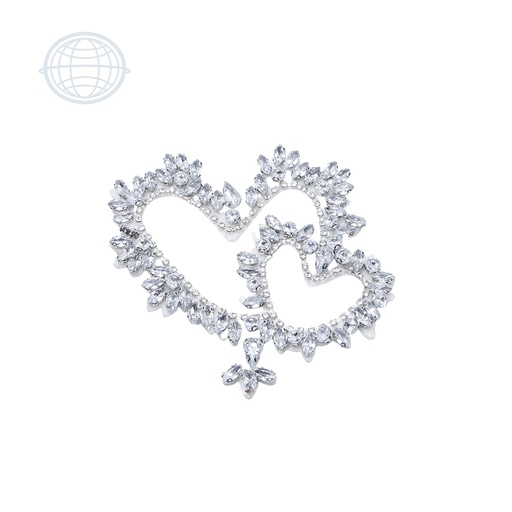 [J016] Corazón Doble Plata