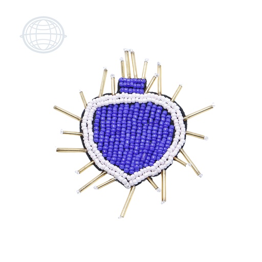 [J248] Corazon Mediano Azul