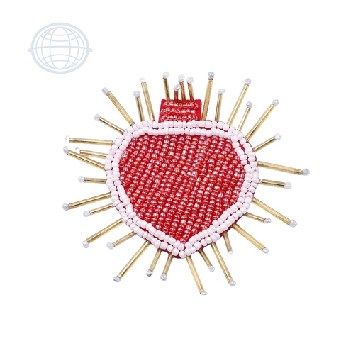 [J256] Corazon Mediano Rojo