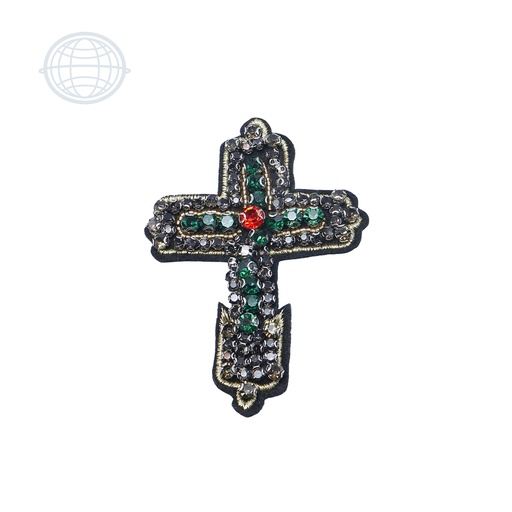 [C282] Cruz Gris con Verde