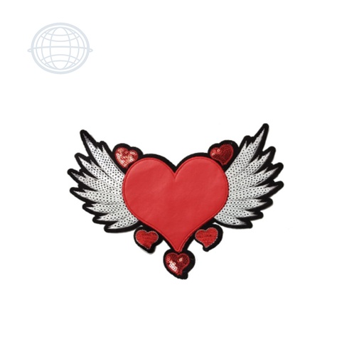 [J325] Corazón con Alas Blancas