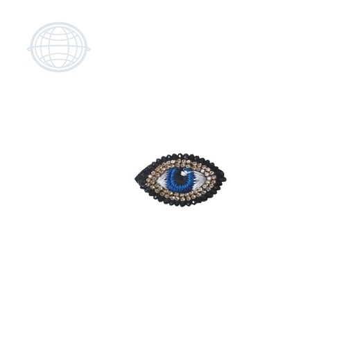 [J337] Ojo Tejido Azul 