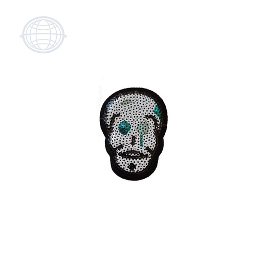 [J348] Calavera Chica Lentejuela