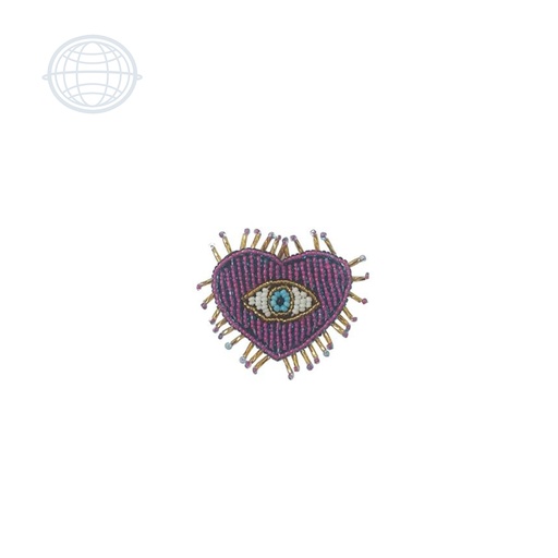[J364] Corazon con Ojo Fiusha