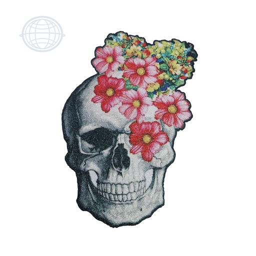 [F008] Calavera con Flores