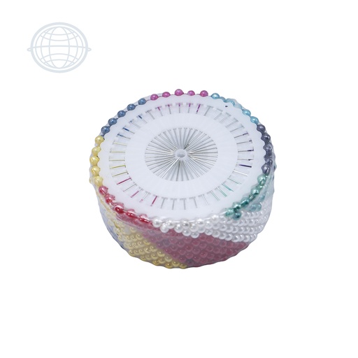 [ALF0001-S-SM] Alfiler rodaja cabeza redonda 38mm surtido (12 rodajas)