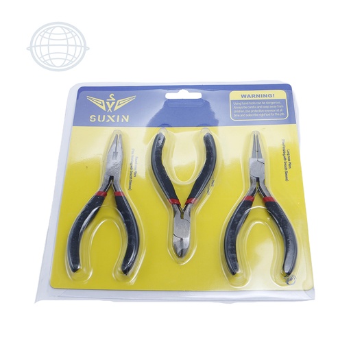 [AC1137-S-SM] Set de Tres Pinzas Multiusos
