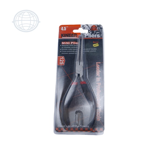 [AC1134-S-SM] Pinza Pico de Garza Plana con Blister 4.5"