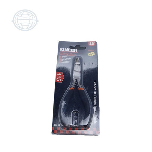 [AC1135-S-SM] Pinza punta curva c/blister 4.5