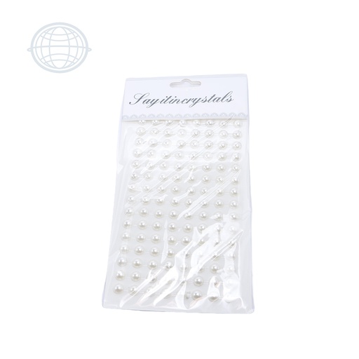 [PEG0007-BL-SM] Sticker Media Perla 8mm (12 planillas)