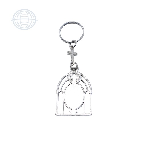[LL744-NI-SM] Llavero Religioso Capilla Oval