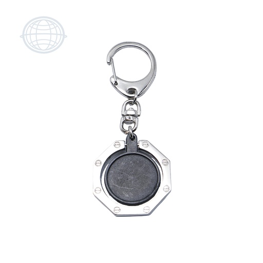 [LL6683-NI-SM] Llavero Giratorio Redondo #6683
