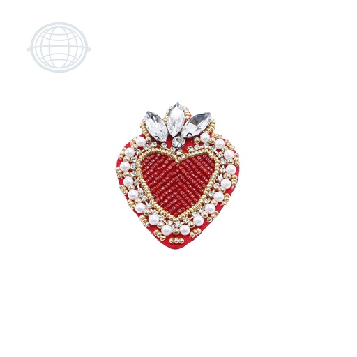 [Z030] Corazón Chico con Perla