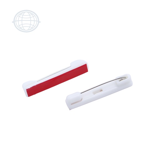[GPEGA-BL-SM] Porta Gafete de Aguja con Pegamento 35x7mm