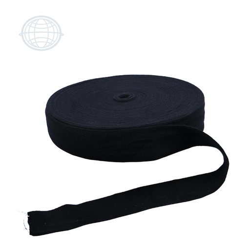 [PALMITA38-NE-SM] Cinta Algodón Palmita 38mm