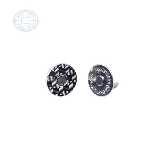 [BI005-NI-SM] Broche Imán Grabado Chico 14mm