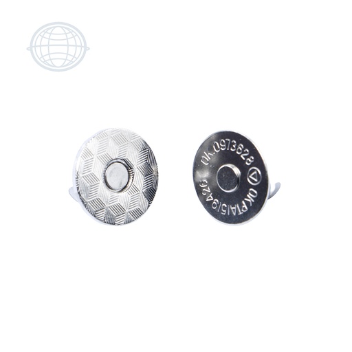 [BI006-NI-SM] Broche Imán Grabado Grande 18mm